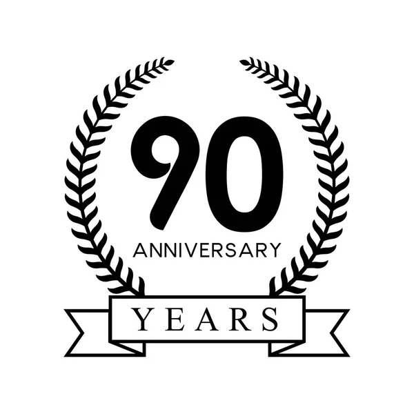 90ste verjaardag jaar — Stockvector