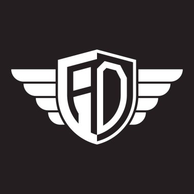 İlk iki harf logo kalkan kanadı