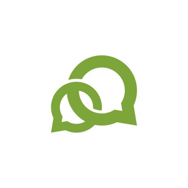 sohbet simgesi logo vektör
