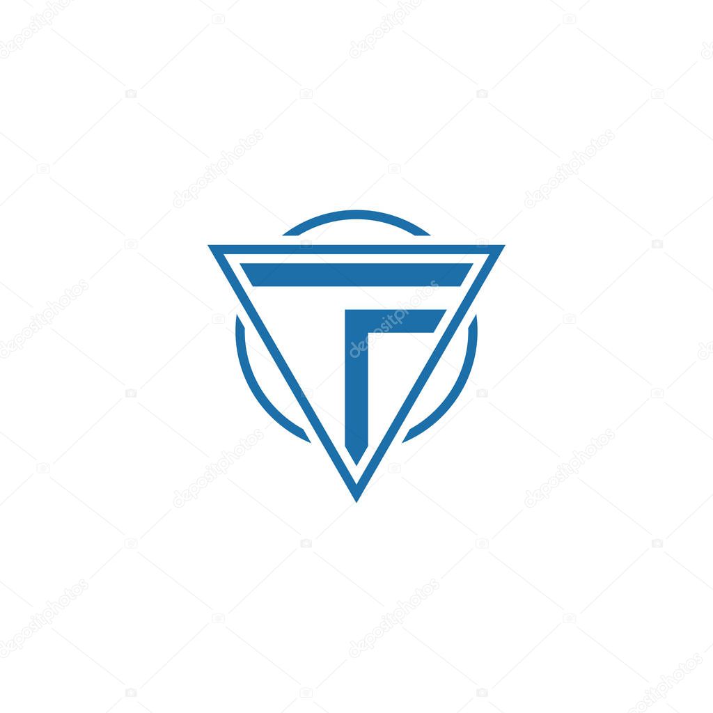 TF logo company vector