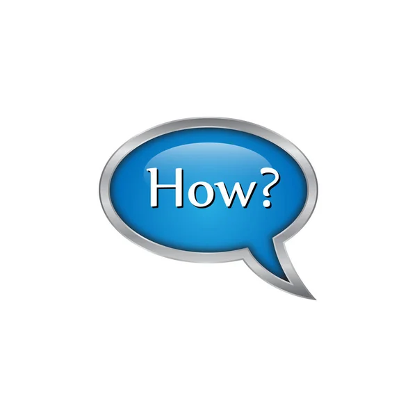 Preguntas Chat Speech Emblem — Vector de stock