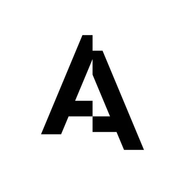 Letra Inicial Logotipo Vetorial Cortado —  Vetores de Stock
