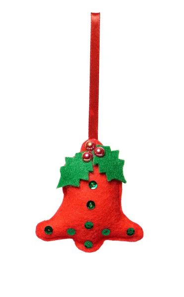 Textile Christmas tree toys — Stock Photo, Image