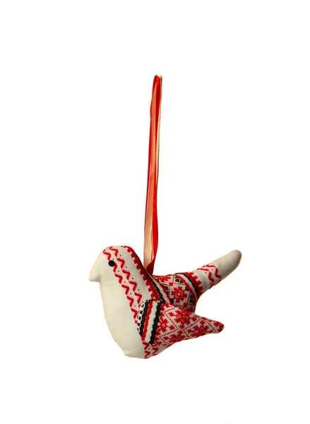 Speelgoed van textiel kerstboom — Stockfoto