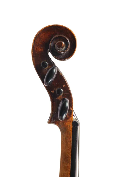 Uma imagem de violino no fundo branco — Fotografia de Stock