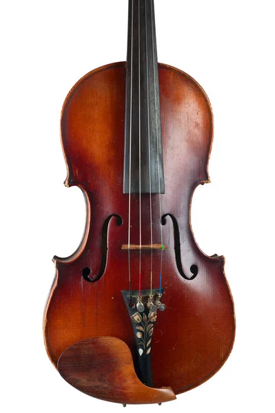 Uma imagem de violino no fundo branco — Fotografia de Stock
