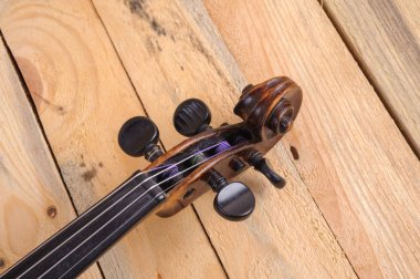 beyaz zemin üzerinde bir keman görüntü