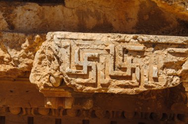 Lübnan'daki Baalbek antik kenti.