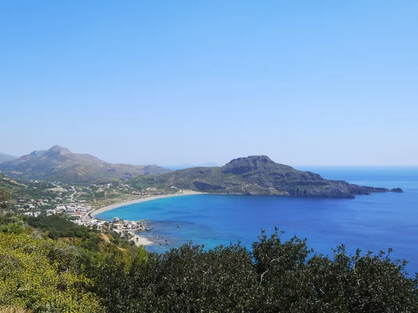 Praia de ferradura no sul de Creta — Fotografia de Stock