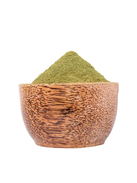 Henna pulver i kokos bowl — Stockfoto
