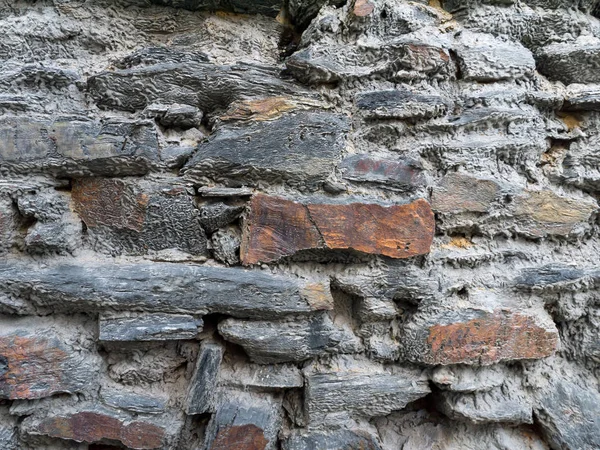 오래 된 풍 화 돌 담 — 스톡 사진