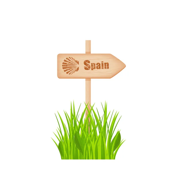 Camino de Santiago yol işareti kutup