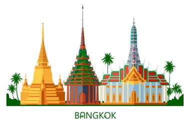 Bangkok Tayland Budist wat Tapınağı