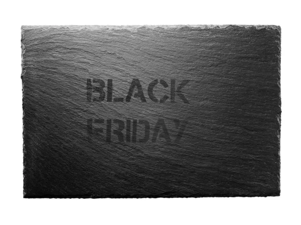 Black Friday Schablone auf der dunkelgrauen Schiefertafel — Stockfoto