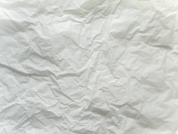 Papier d'emballage ciré blanc froissé — Photo