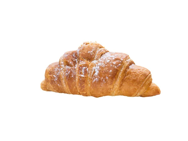 Fresh sugar powdered croissant bakery — Stock Photo, Image