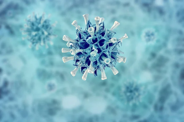 Virüs hücreleri soyut tıbbi arka plan — Stok fotoğraf