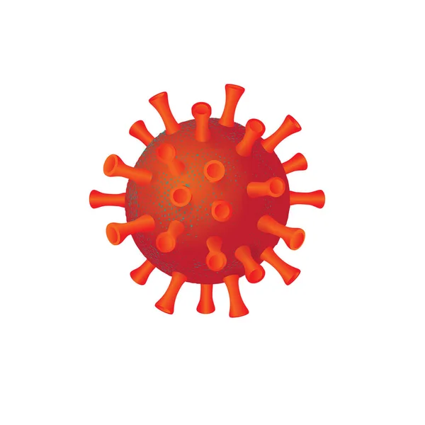 Coronavirus Hücre Modeli Vektör Çizimi — Stok Vektör