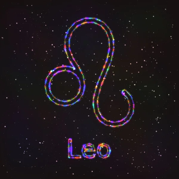 Astrology Shining Symbol. Zodiac Leo. — Διανυσματικό Αρχείο