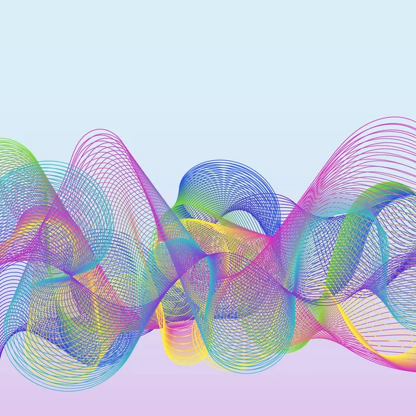 Простий барвисті абстрактний фон Wawe лініями. — стоковий вектор