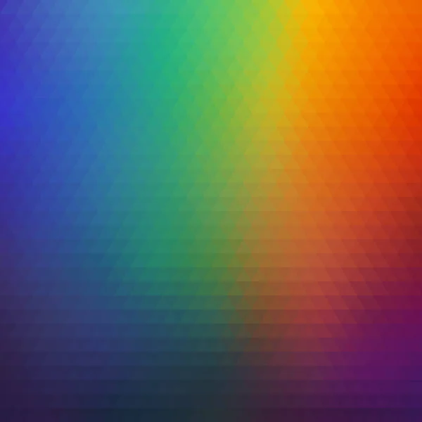 Φωτεινό ουράνιο τόξο γεωμετρικό υπόβαθρο του πολύχρωμο τρίγωνα. — Διανυσματικό Αρχείο