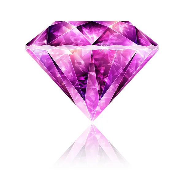 Parlak parlak pembe değerli taş yakut