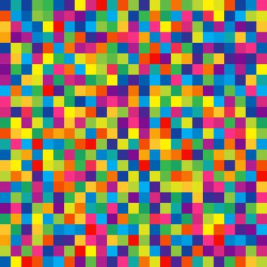 Wrappin çocuklar için parlak renkli kareler seamless modeli