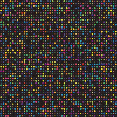 Asimetrik çevrelerin parlak renkli geometrik arka plan.