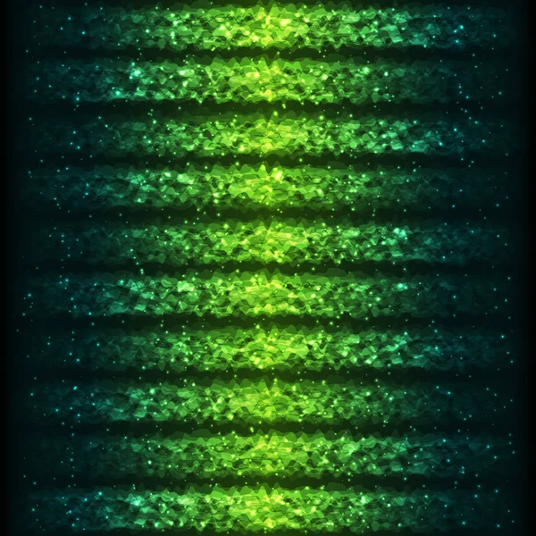 Nahtloser Musterverlauf grüne und blaue Streifen mit Leuchteffekt. — Stockvektor