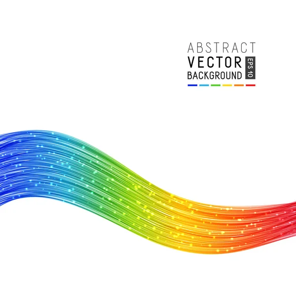 Abstrakt bakgrund med Rainbow påfyllnadsrader. — Stock vektor