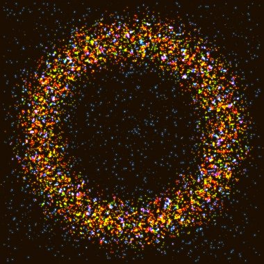 Parlak sprey parlak radyal çerçeve. 