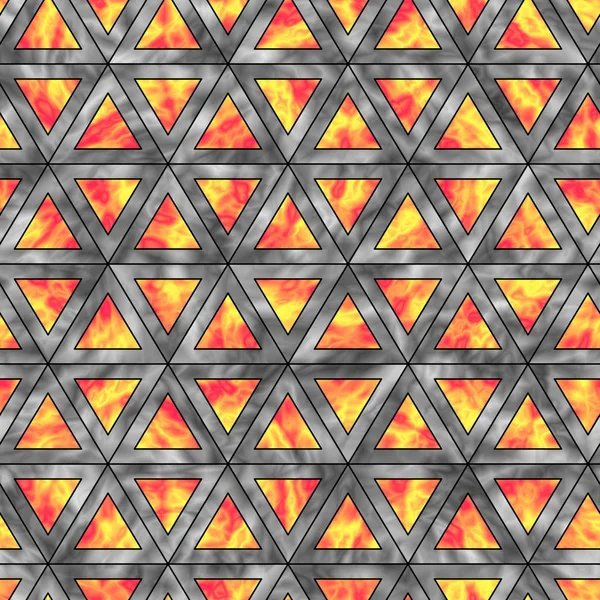 Kreative nahtlose Muster holographischer Dreiecke von horisontal — Stockvektor