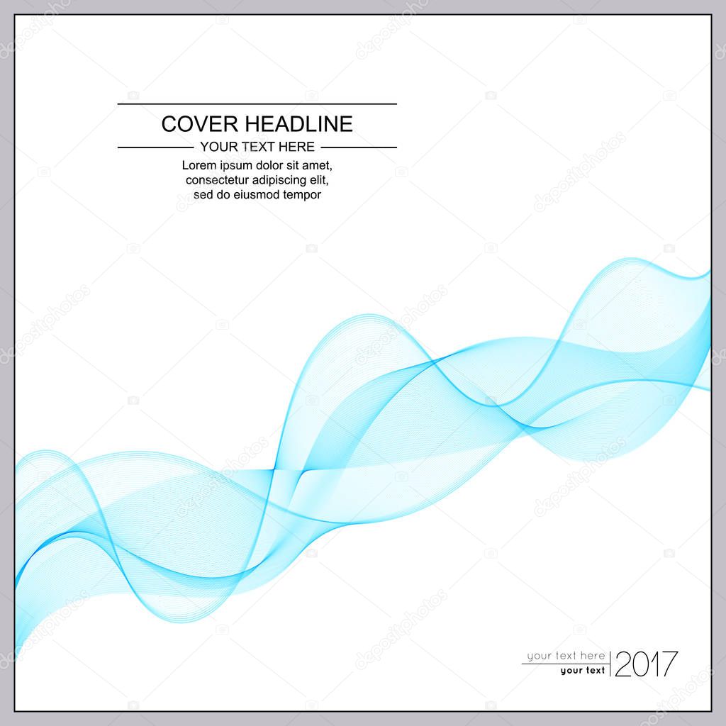 Universal Covers Design with Light Blue Wave Line on White Backg