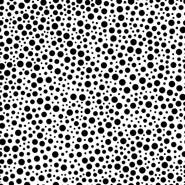 Beyaz sırtında düzensiz siyah daire basit Seamless Modeli