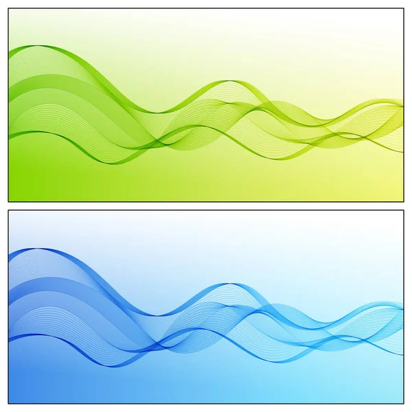 Tasarım öğeleri degrade dalga hatları için iş sunumu, P