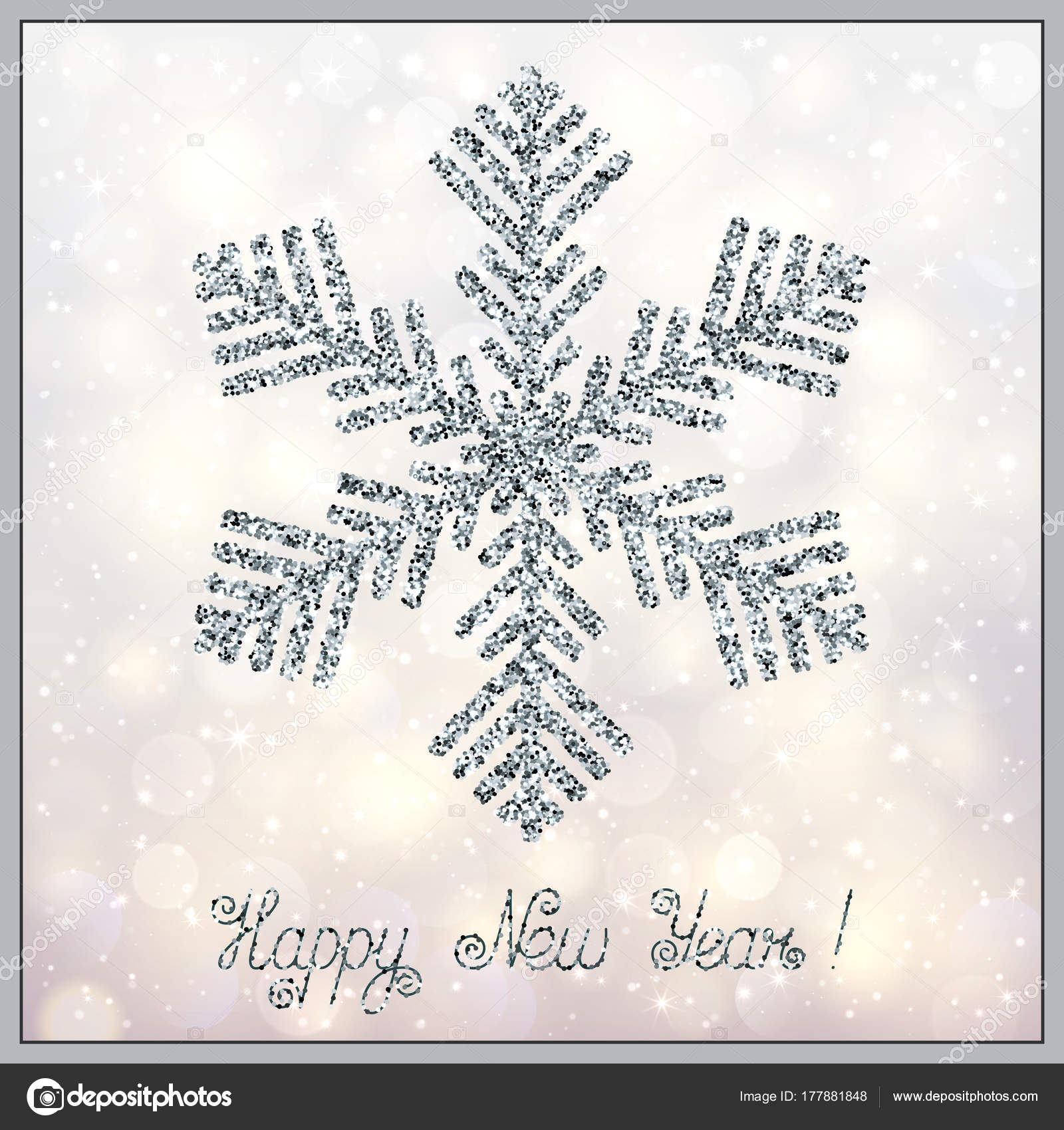 Design Element Stylized Christmas Accessory Sparkling