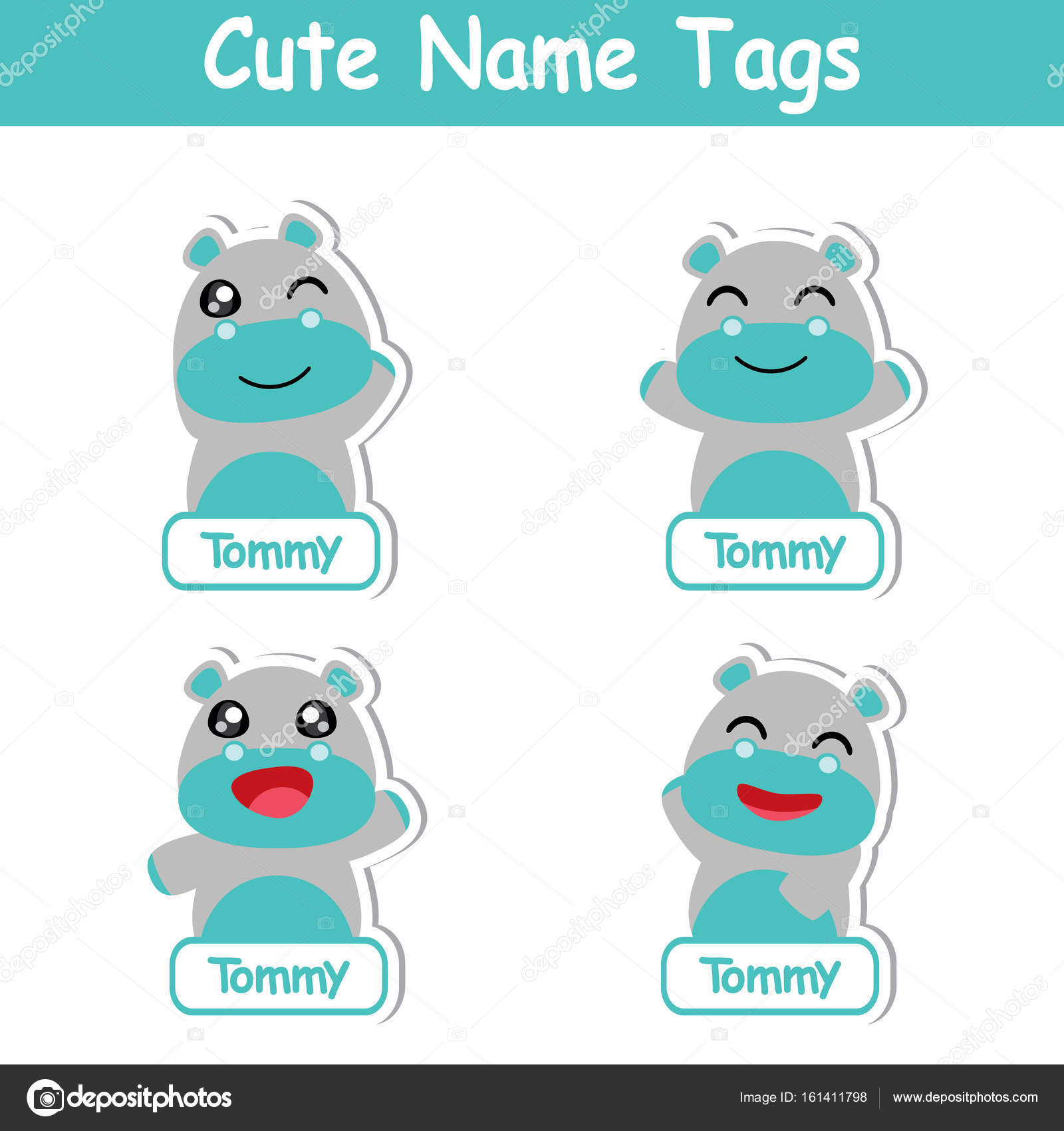 Cute Hippo Boy Is Happy Vector Cartoon Illustration Suitable For Kid Name s Design Vector Image By C Saidi21ns Vector Stock Cute Hippo Boy Is Happy Vector Cartoon Illustration Suitable For Kid Name s Design Vector Image By C Saidi21ns Vector Stock