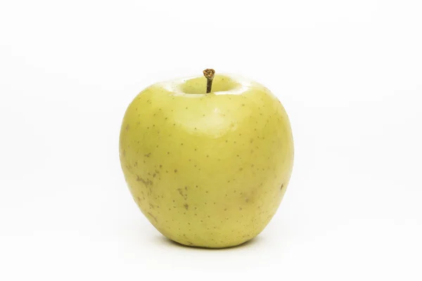 Golden apple isolated on whit — Stock Photo, Image