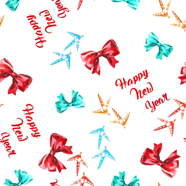 Rooster. Rooster Year. Chinese New Year of the Rooster. Watercolor Rooster New Year seamless pattern — Stock Photo, Image