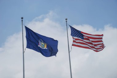 Amerika New York Devlet bayrakları