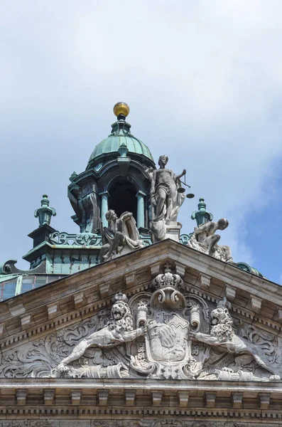 Justizpalast Monachium, Pałac Sprawiedliwości, Niemcy — Zdjęcie stockowe
