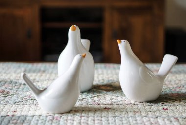 kuş porselen ev dekorasyon için