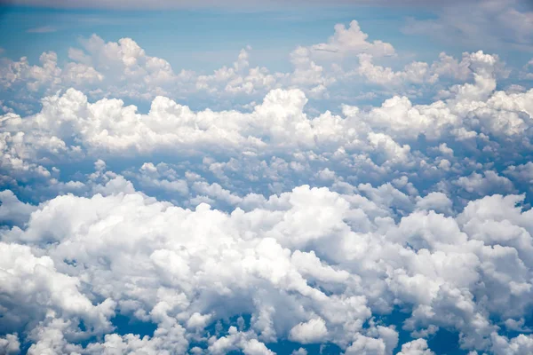 Nube cielo azul vista aérea desde el avión —  Fotos de Stock