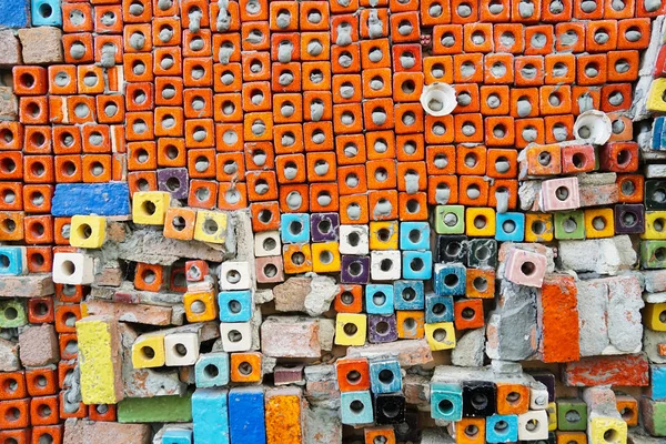 Colorful Block Ceramic Tiles Patterns Abstract Background — Stock Photo, Image