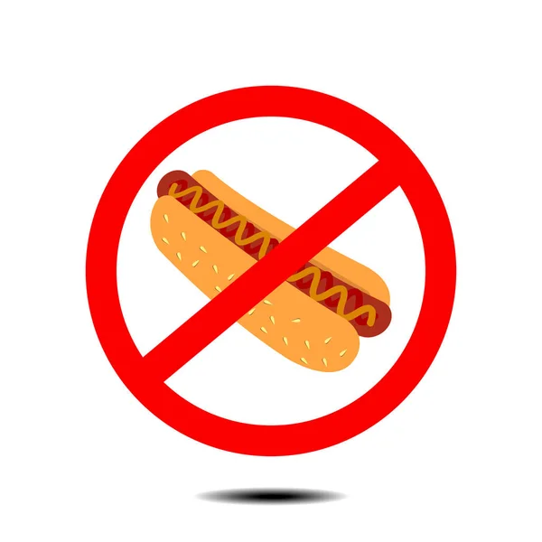 No hot dog — Stock Vector