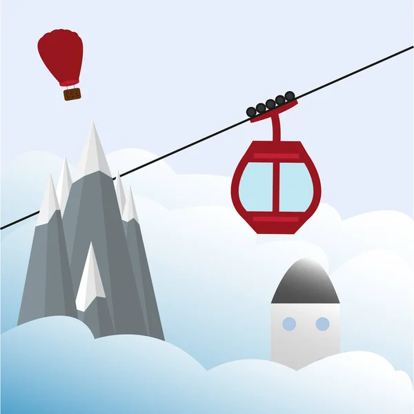 Ski Lift Gondola Stock Vector Image by ©OleksandrMalysh 144529399