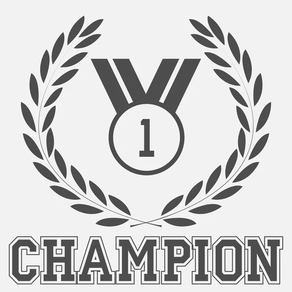 Champion atletisk typografi — Stock vektor