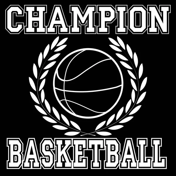 Champion de basket-ball athlétique typographie, graphiques t-shirt — Image vectorielle