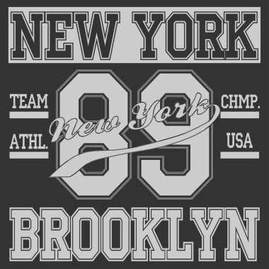 New York Brooklyn tipografi