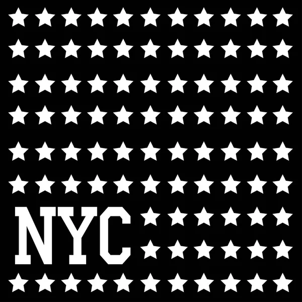 ニューヨーク市のタイポグラフィ — ストックベクタ